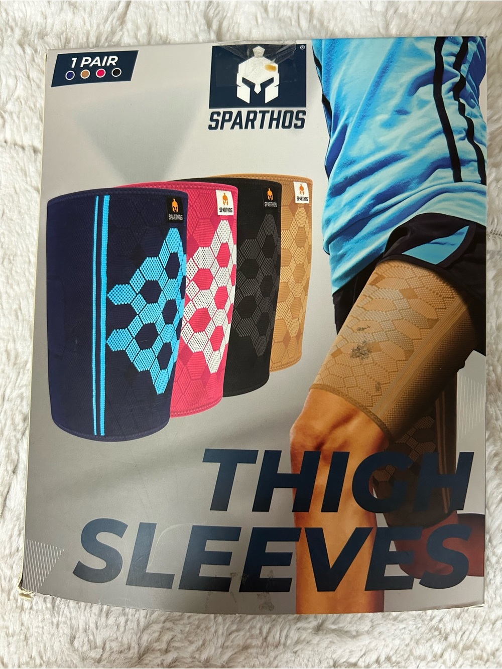 Sparthos Thigh Compression Sleeves (Pair) – Quad and Hamstring Support